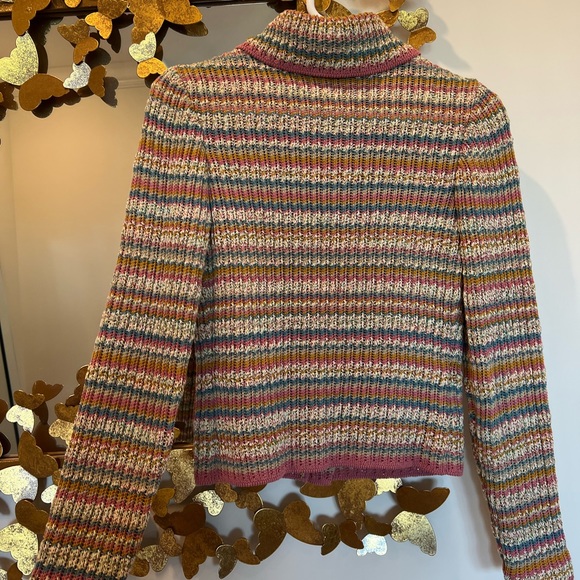 Chanel tweed sweater zip up jacket - Picture 7 of 9